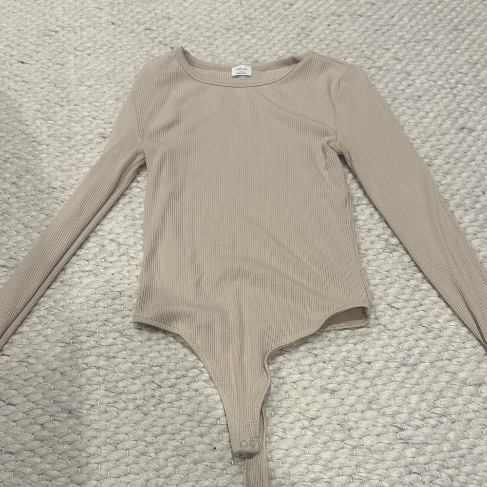 Wilfred Beige Long Sleeve Leotard